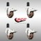 Service Caster 3 Inch 316SS High Temp Glass Filled Nylon 1-5/8 Inch Stem Caster Set Lock Brake SCC-SS316TTLEX20S314-GFNSHT-158-4 - alternate 2